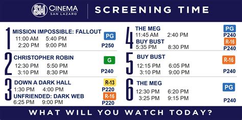 sm san lazaro cinema schedule tomorrow